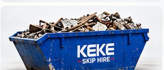 5 Yard Builders Skip — KEKE blue skip